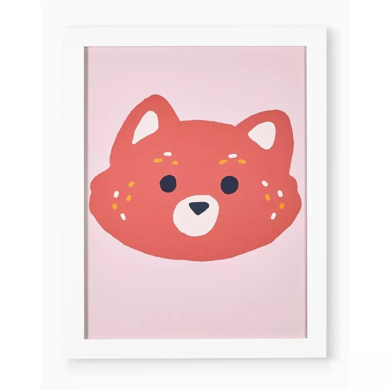 ‘Bear Face’ Framed Art by Tea Collection