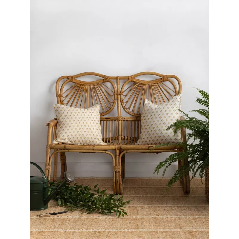 ‘Coco Petite’ Linen Fabric by Sugar Paper – Honeycomb on White