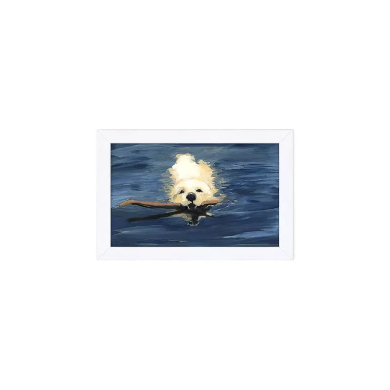 ‘Go Fetch’ Framed Art by Nathan Turner – Labrador Portrait Wall Art Print