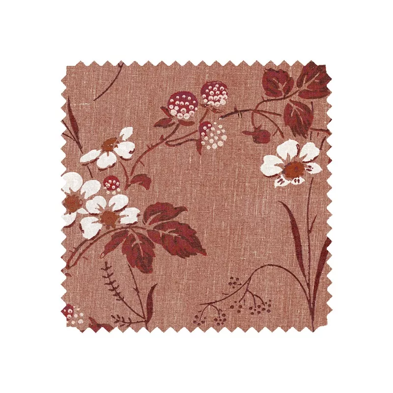 ‘Heaton’ Linen Fabric by Nathan Turner – Antique Red