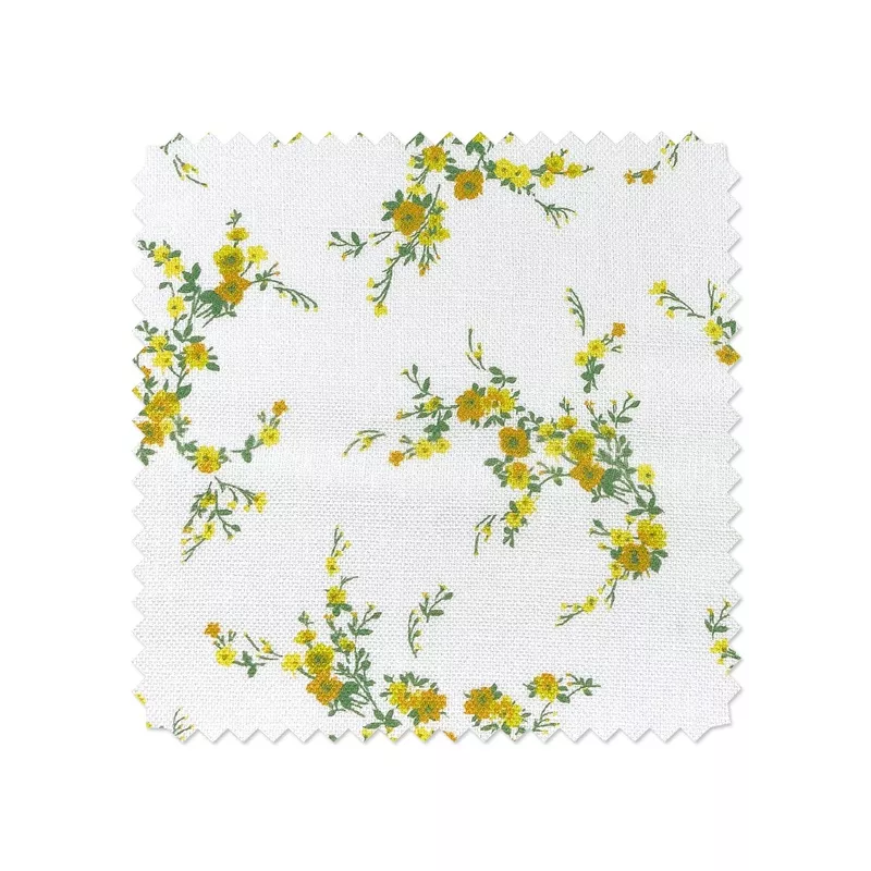 ‘Jolene’ Linen Fabric by Wallshoppe – Daffodil
