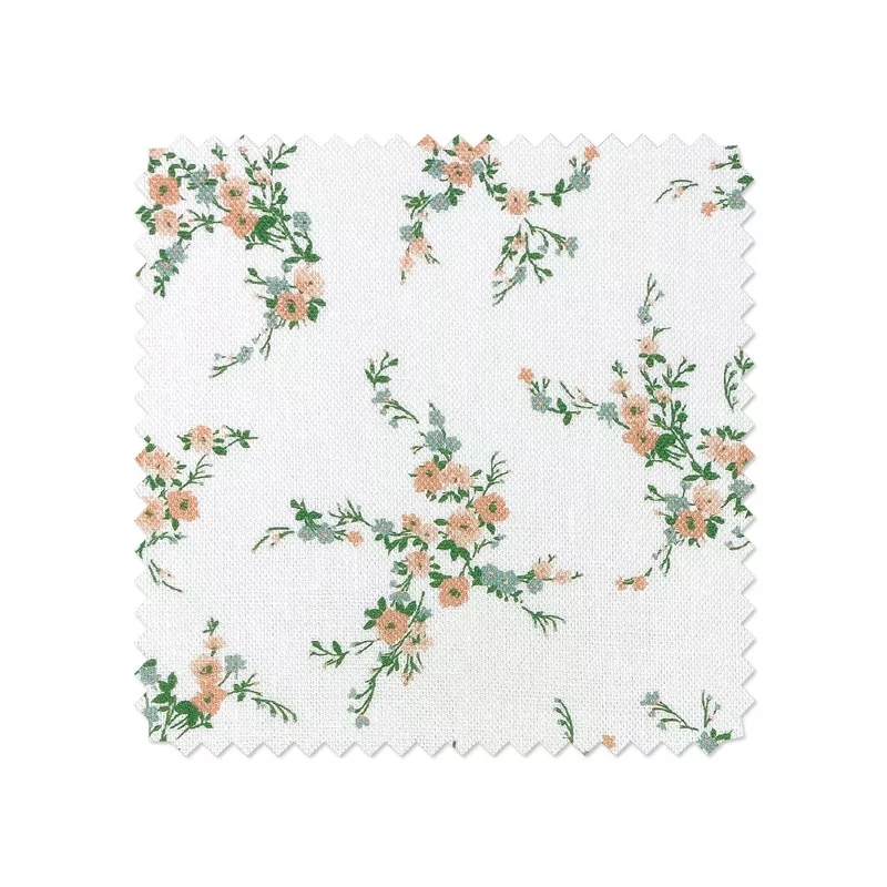‘Jolene’ Linen Fabric by Wallshoppe – Peach