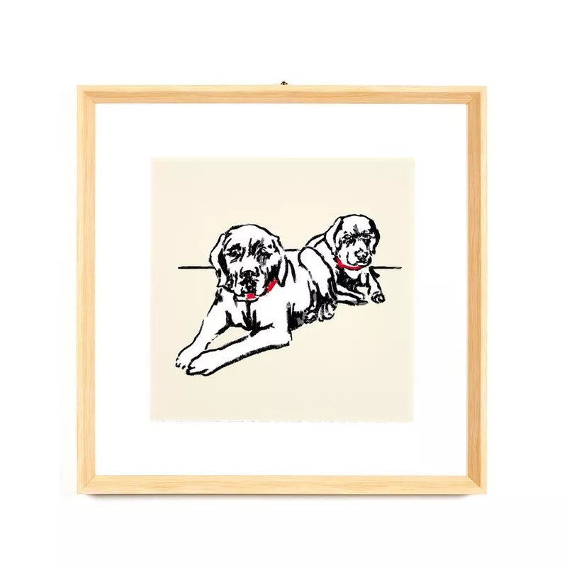 ‘Labradors’ Framed Art by Nathan Turner