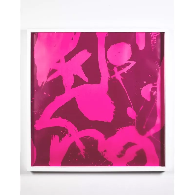 ‘Magenta ‘El Quijote’ Framed Art by Chris Benz