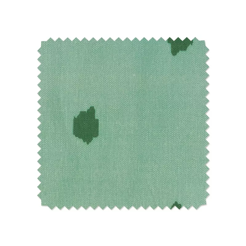 ‘Medina Dot’ Linen Fabric by Wallshoppe – Mint