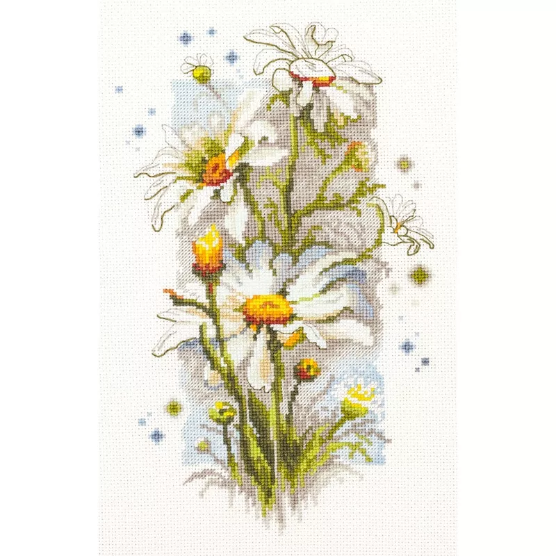 White Daisies 100-103 Counted Cross-Stitch Kit