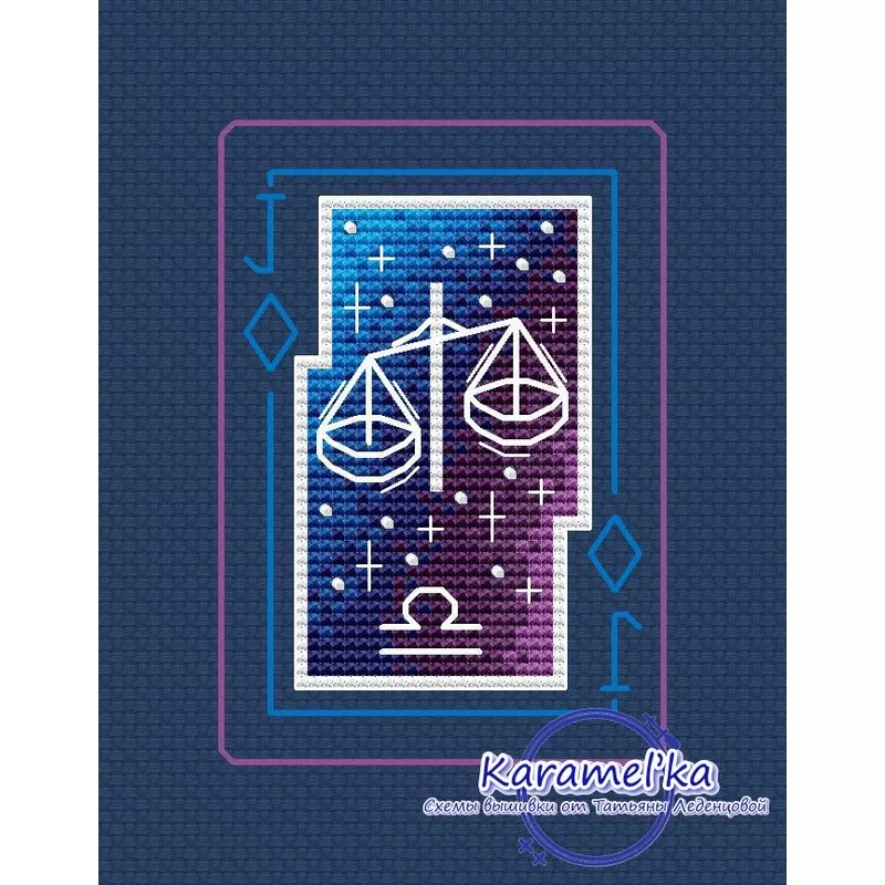Zodiac sign. Libra – PDF Cross Stitch Pattern