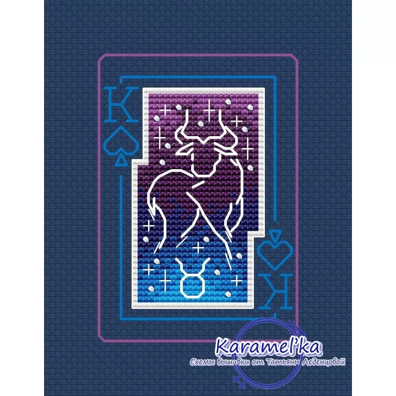 Zodiac sign. Taurus – PDF Cross Stitch Pattern