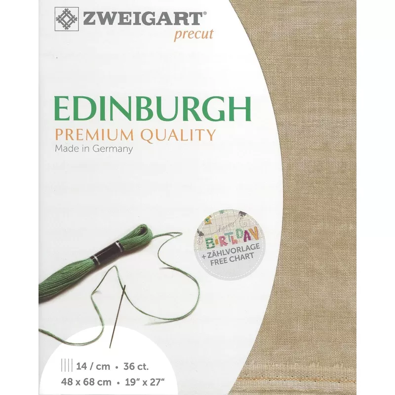 Zweigart Precut Edinburgh 36 count Vintage Country Mocha 3217/3009