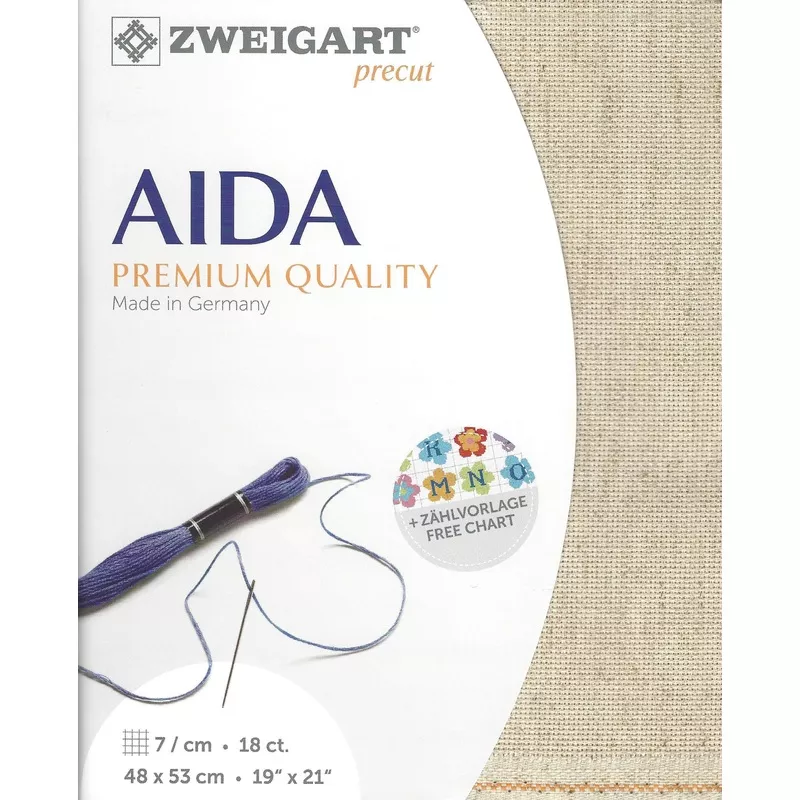 Zweigart Precut Rustico-Aida 18 count Wheat 3292/54